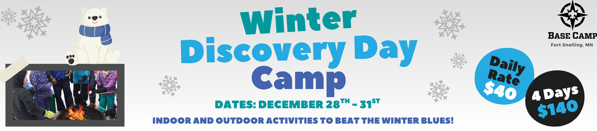 Enjoy Discovery camp all year round at Winter DDC